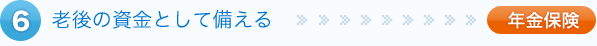 老後の資金として備える>>年金保険